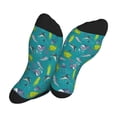 thumbnail image 5 of Disketp Cute Shark Turtle Unisex Mid-Calf Socks Lightweight Breathable Ventilation Ankle Socks, 5 of 7