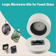 thumbnail image 2 of Large Microwave Kiln for Fused Glass Arts Crafts Sewing DIY Jewelry Manual, 2 of 5