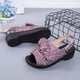 thumbnail image 5 of Nuevas sandalias de plataforma con nudo de lazo Sandalias de moda de boca de pez para mujer Wmkox8yii  nm5398, 5 of 5