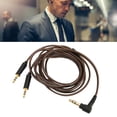 thumbnail image 1 of Cable De Repuesto Para Auriculares De 3,5 Mm A Doble De 2,5 Mm, Cable Suave Para Auriculares De 47,2 Pulgadas Que Elimina El Efecto De La Piel Cobre Sin Oxígeno Para HE 350 Para, 1 of 7