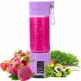 thumbnail image 4 of Personal Blender On the Go for Shakes and Smoothies with USB Rechargeable, 380ml,1pc,pink, 4 of 5