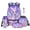 Baby Cat Roses, variant on Cartoon Axolotl Backpack School Set 5Pcs with Portable Lunch Bag Pencil Case Lanyard Keychain Fashion Backpack for Kids Teens