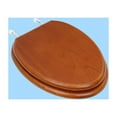 thumbnail image 2 of Renovator's Supply Elongated Light Mahogany Toilet Seat, Hardwood, 2 of 7