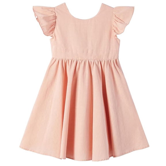 Vmvidoty Baby Girl Dress Kid Summer Sleeveless Beach Casual A-line Sundress Watermelon Red 100