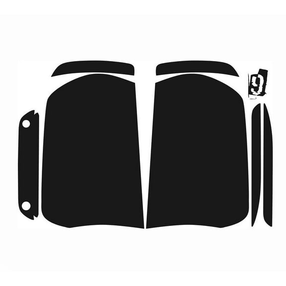 Chrysler 300 Pre-Cut Vinyl Overlay Tint Taillight Covers Plus (2015 2016 2017 2018 2019 2020 2021) DARK