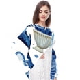 thumbnail image 4 of Hippocampus Elegant Chiffon Silk Scarf for Women - Lightweight Breathable Wrap Shawl 70.86"x28.7, 4 of 6