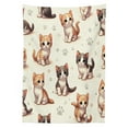 thumbnail image 2 of Ambesonne Cat Outdoor Tablecloth, Little Fun Kittens Cartoon Paws, 58"x120", Ivory Apricot and Dark Grey, 2 of 2