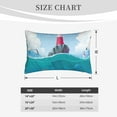 thumbnail image 4 of Zufioo Lighthouse Sea Port Print Double-sided Plush Pillow Cover,Decorative Pillow Protector without Pillow Core, Suitable for Sofa, Bedroom, Car-16"x24", 4 of 6