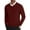 Wine Red, variant on HAOMEILI Mens V Neck Dress Sweater Long Sleeve Slim Fit Fashion Pullover Sweater