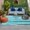 Turquoise, Aqua, White, variant on Blue Brown Ombre Outdoor Rug for Patio/Deck/Porch, Non-Slip Large Area Rug 4 x 6 Ft, Vintage Shabby Blue Abstract Art Indoor Outdoor Rugs Washable Area Rugs, Reversible Camping Rug Carpet Runner