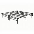 thumbnail image 3 of California King Size Black Metal Platform Bed Frame with No Box Spring for Bedroom, 3 of 6