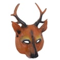 thumbnail image 3 of KAKOWELY Máscara de ciervo para cosplay, máscara de ciervo para carnaval, máscara de cabeza de ciervo, accesorio para cosplay de Halloween, 3 of 4