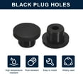 thumbnail image 2 of Unique Bargains 6 Pcs Black Plug Holes, H15 Rubber Button Plug for 14mm/0.55' Hole, 2 of 6