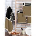 thumbnail image 2 of Brown Black Kitchen Dish Towels for Drying Dishes Set of 3, Farmhouse Striped Modern Abstract Art Waffle Weave Microfiber Hand Tea Bathroom Towels Quick Dry & Absorbent Towel 15.7x23.6, 2 of 7