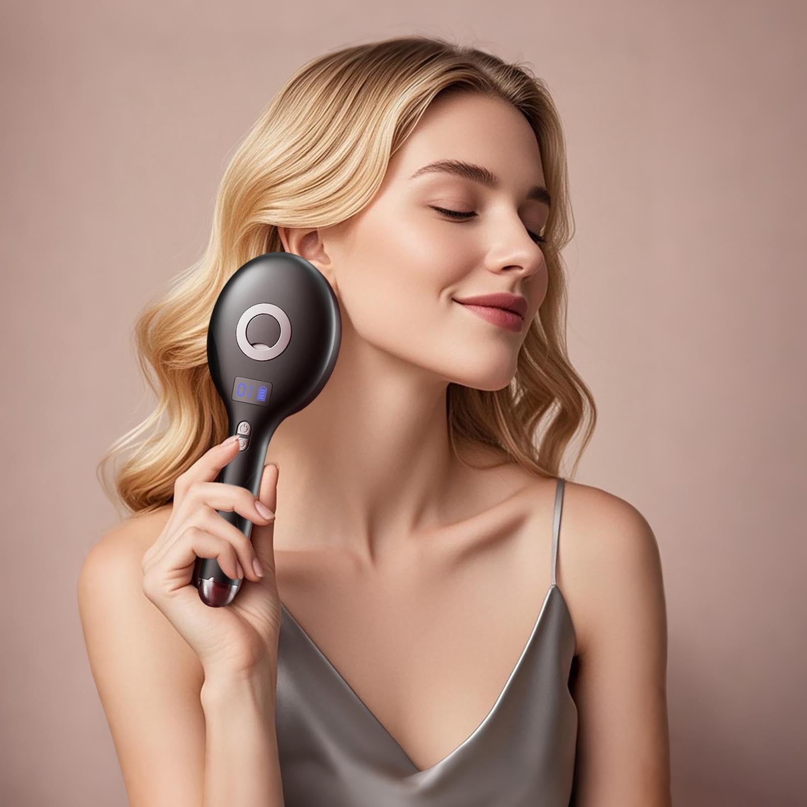 2 In 1 Styling Brush For Wet And Dry Hair With Smooth Glide Technology Enhances Shine Reduces Frizz For Perfectly Sleek Results
