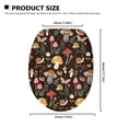 thumbnail image 5 of ZIATUBLE Mushroom Toilet Lid Seat Cover Butterfly Toilet Lid Covers for Bathroom Elongated Plant Easy to Clean Toilet Lid Cover Soft Toilet Lid Cover Fits Most Toilet Lids, 5 of 6