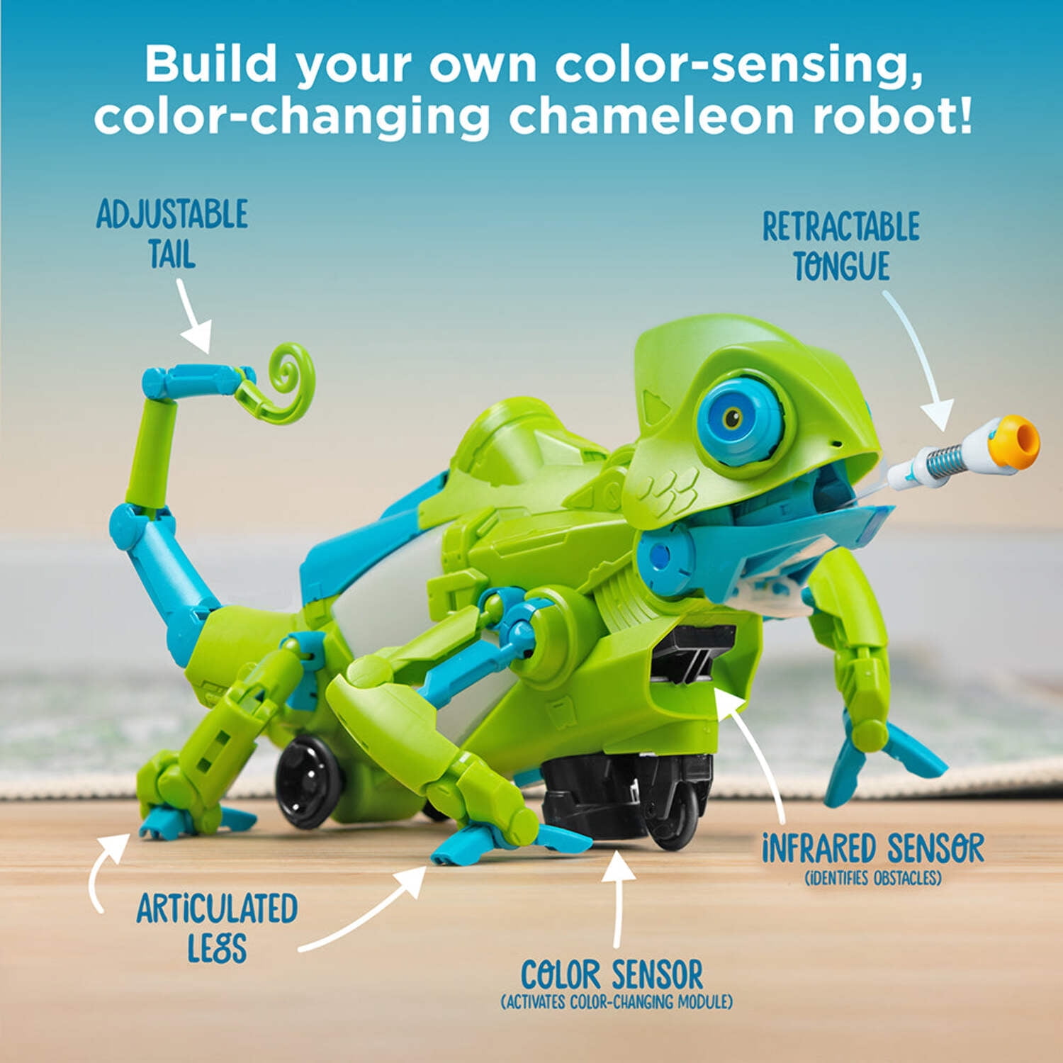 Thames and Kosmos, My Robotic Pet, Coding Chameleon STEM Kit, 8+