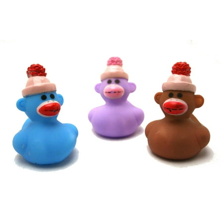 Rubber Monkey - Sock Monkey Rubber Ducks