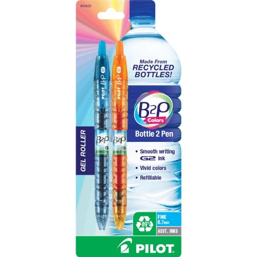 Pilot B2P Colors Bottle to Pen Retractable Gel Roller Pens Made
