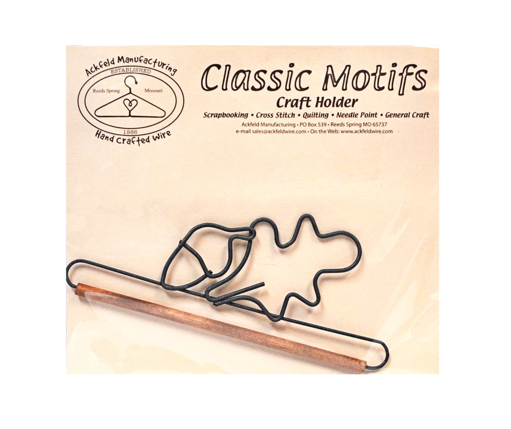 6 inch Double Scroll Holder With Dowel by Ackfeld - Quilt in a Day