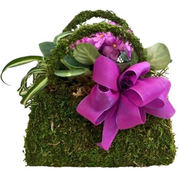 Moss Purse Flower Arrangements Best Flower Site