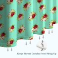 thumbnail image 6 of Pioneer Flower Floral Print Pattern Shower Curtain 72”x72", Bathroom Decorative Shower Curtain Set with 12 Hooks, Waterproof Washable, 6 of 6