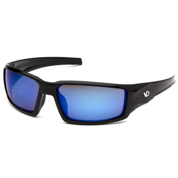 Black Frame/Ice Blue Mirror Anti-Fog Lens
