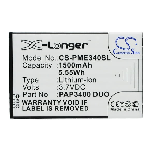 1500mAh PAP3400 DUO Battery for Prestigio MultiPhonee 3400 Duo