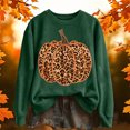 thumbnail image 4 of FASHOFT Halloween Sweatshirt for Women Leopard Print Pumpkin Graphic Pullover Long Sleeve Crew Neck Tops Cozy Fall Winter Sweatshirts XXXL, 4 of 4