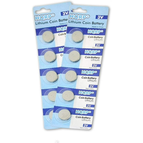 HQRP 10-Pack Coin Lithium Battery Compatible with CR1225 BR1225 DL1225 DL1225B ECR1225 BR1225-1W CR1225-1W KCR1225 LM1225 for Oral Thermometers