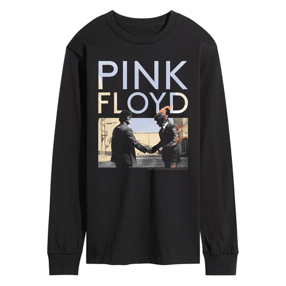 Pink Floyd - Pink Floyd WYWH Handshake Fire - Men's Long Sleeve Graphic T-Shirt