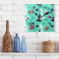 thumbnail image 3 of Witches Brewing Potions Wall Clock Square Clock Decoration Creative Clock Dual Use Black Pointer 7.78in, 3 of 10