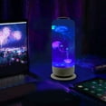 thumbnail image 4 of Lámpara De Medusa LED, Acuario De Luz Nocturna De 7 Colores Con Control Remoto, Para Decoración Del Hogar Y Dormitorio, 3 Velocidades De Flujo De Agua, 4 of 7