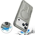 thumbnail image 3 of For iPhone 17 Pro Max Case Magnetic Circle Rugged Grip Kickstand +Tempered Glass, 3 of 4