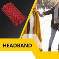 thumbnail image 2 of Bandeau d'Hiver pour Femmes Élasticité Tête Chaude Chunky Dames Est Fait de Cache-Oreilles Style Simple Accessoires pour Cheveux pour Femmes Bordeaux, 2 of 6