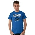 thumbnail image 5 of North Dakota Funny Midwest Winter ND Men's Graphic T Shirt Tees Brisco Brands X, 5 of 6