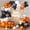 Orange and Black, variant on Orange and Black Balloons Arch Kit 164pcs Orange Black White and Chrome Silver Confetti Balloons for Baby Shower Graduation Halloween Fall Themed Birthday Party Decorations