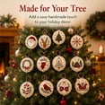thumbnail image 4 of 12PCS DIY Felt Christmas Ornament Kit,Hand Embroidery Christmas Ornaments kit, Beginner Craft Set for Adults, Hanging Set, Cross Stitch Pattern, Decoration Making Materials, C, 4 of 5