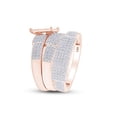 thumbnail image 3 of AFFY White Natural Diamond Engagement & Wedding Trio Band Ring Set In 10k Rose Gold (0.96 Cttw), 3 of 8