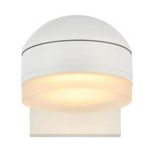 Living District Raine Modern Integrated LED Wall Sconce Glass Lens White