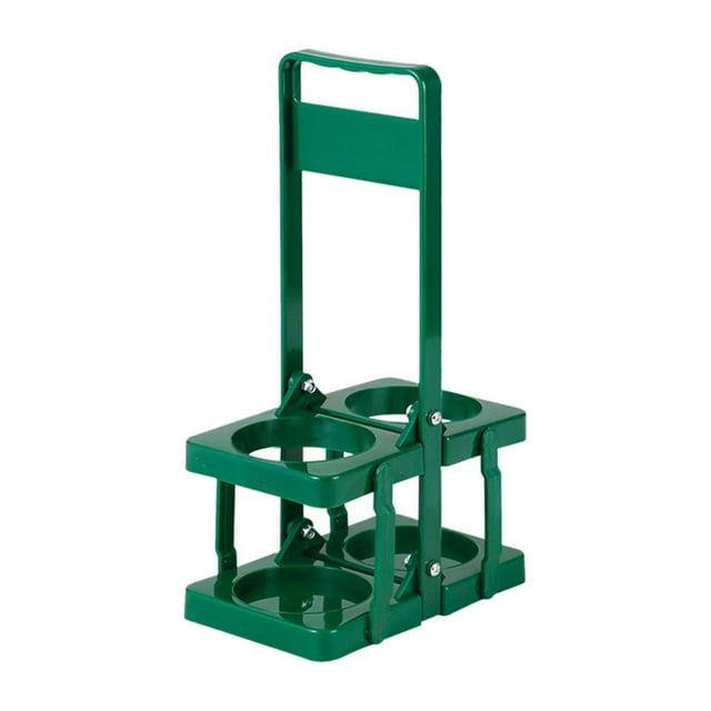 Portabotellas de agua deportiva DYNWAVEMX plegable con asa soporte resistente para botellas de agua Verde