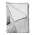 thumbnail image 2 of Spires Soft Flannel Fleece Blanket, Shell Shaped Form with Chamber Arranged in Geometric Abstract Spirals Macro Model Image, Cozy Plush for Indoor and Outdoor Use, 60" x 80", White, by Ambesonne, 2 of 5