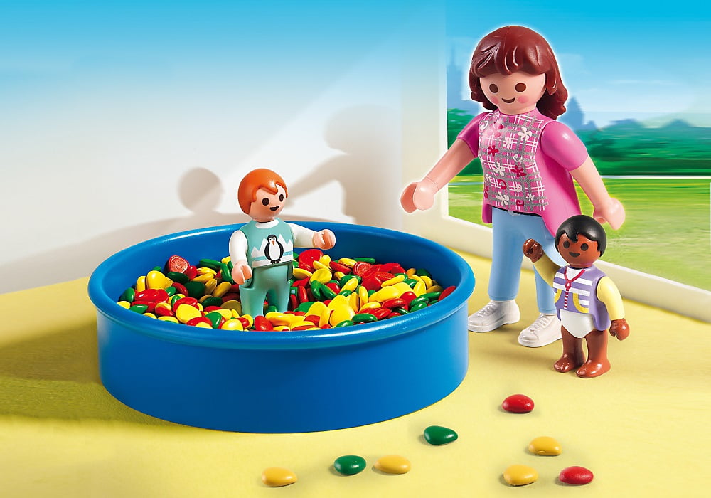 baby girl ball pit