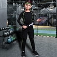 thumbnail image 2 of Chándales de Fitness para adolescentes, ropa interior cálida para jóvenes, pantalón, Top ajustado, ropa deportiva de compresión para correr, baloncesto qym unisex, 2 of 2