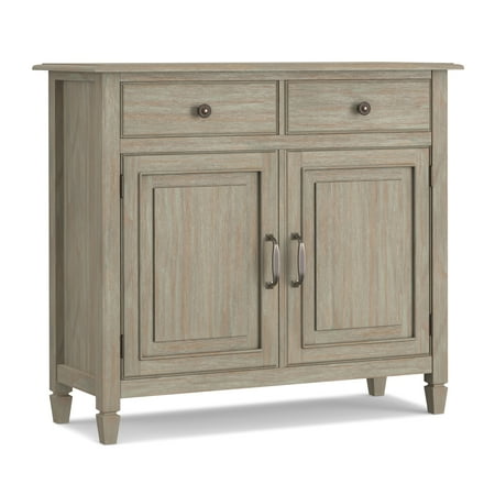 Simpli Home - Connaught Transitional Solid Wood Entryway Storage Cabinet - Distressed Gray