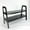 Black, variant on Wayborn 9096B Ladder Style Black TV Stand, 22 x 49 x 9 in.