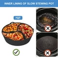 thumbnail image 5 of LCXmlly Bathroom Slippers Rack Silicone Slow Cooker Liner Convenient Easy to Clean Food Grade Reusable Safe Cooking 7QT Kitchen Tool, 5 of 5