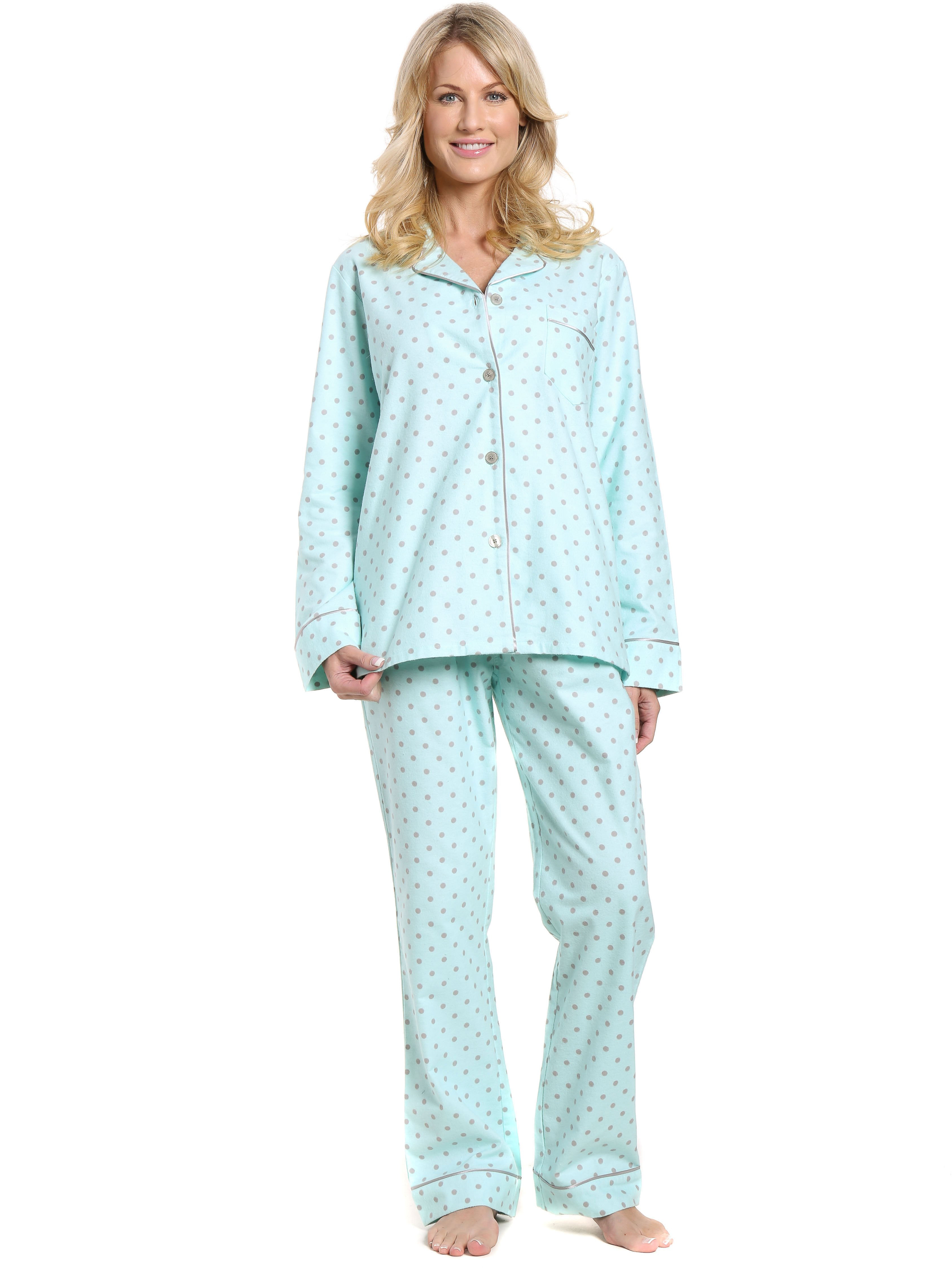 Noble Mount - Noble Mount Womens Premium 100% Cotton Flannel Pajama ...