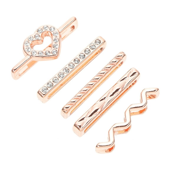 MasteelfCA 5Pcs Watch Strap Charms Ornaments Decorative Alloy Rings for Watchband Watch Accessories