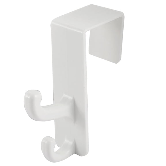Unique Bargains Plastic Bathroom Washroom Towel Bathrobe Holder Hook Hanger White